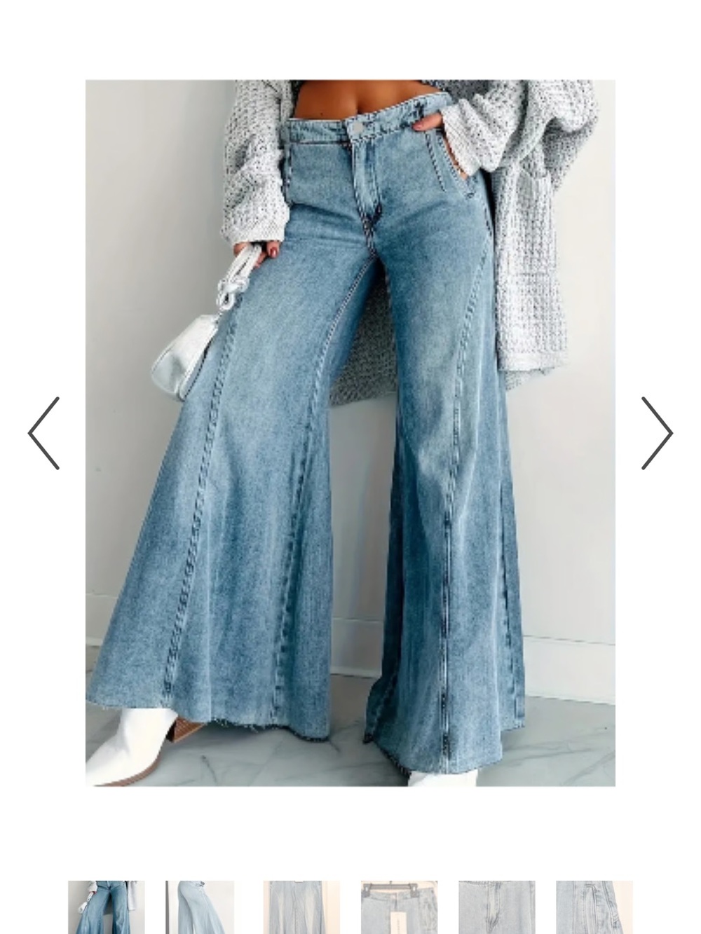 NWT Lime Lush Signature 8 Medium Wash Super Wide Leg Jean